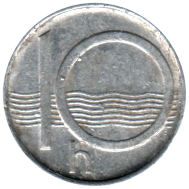 Preview 10 haleru, 1995 reverse