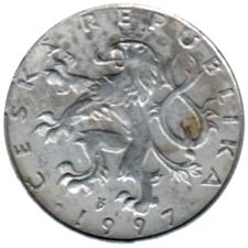 Preview 50 haleru, 1997 obverse