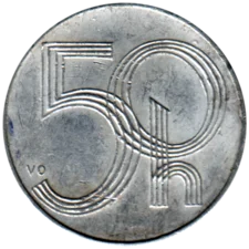 Preview 50 haleru, 1997 reverse