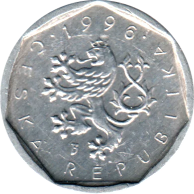 Preview 20 haleru, 1996 obverse