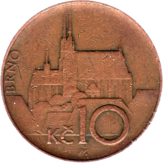 10 Korun, 1996 Reverse