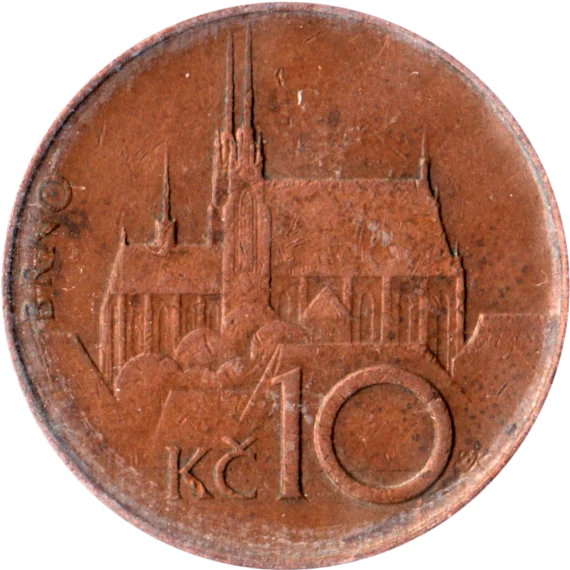 10 Korun, 1993 Reverse