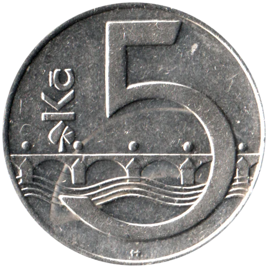 5 Korun, 1994 Reverse