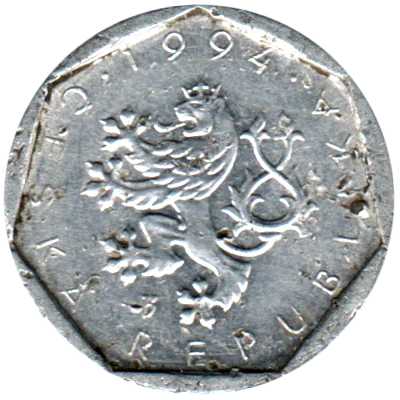 Preview 20 haleru, 1994 obverse