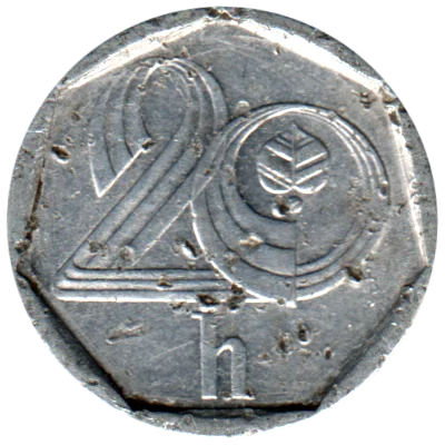 20 haleru, 1994 Reverse