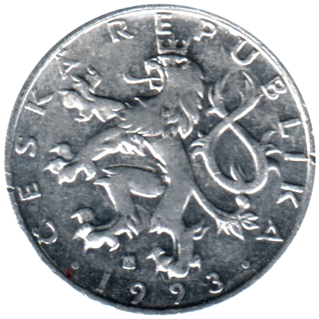50 haleru, 1993 Obverse