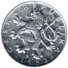 Preview 50 haleru, 1993 obverse