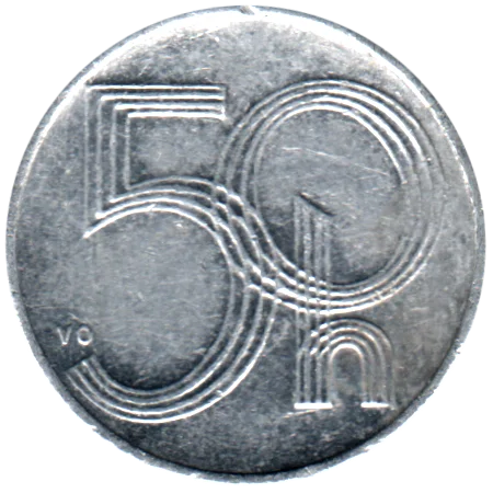 50 haleru, 1993 Reverse