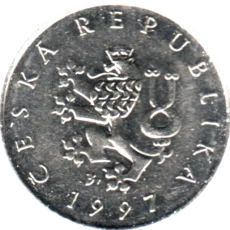 Preview 1 Koruna, 1997 obverse