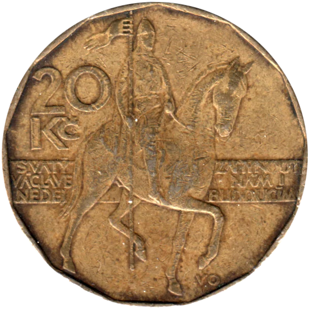 20 Korun, 1993 Reverse