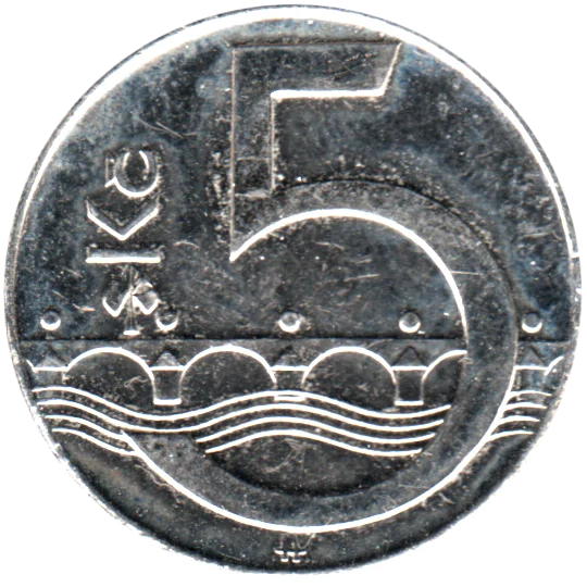 5 Korun, 2019 Reverse