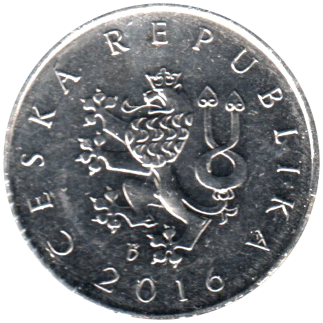 1 Koruna, 2016 Obverse