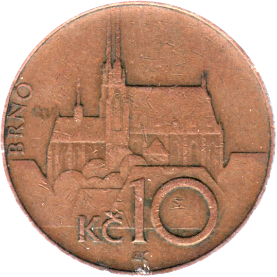 10 Korun, 1995 Reverse