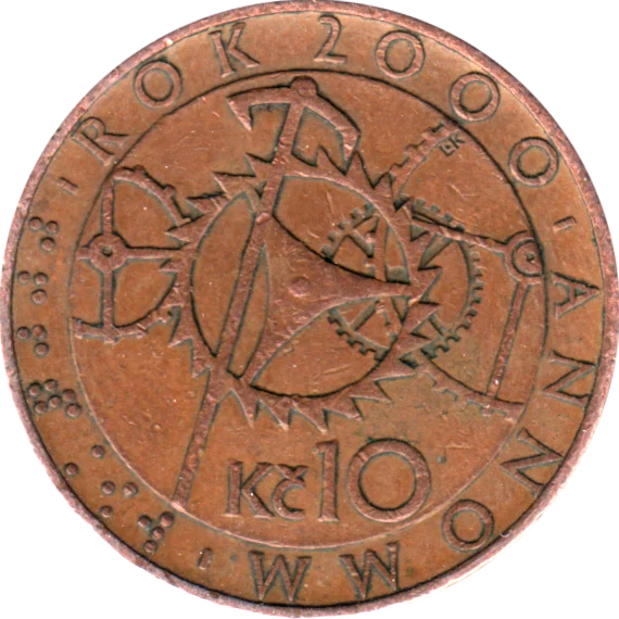 10 Korun, 2000 Reverse