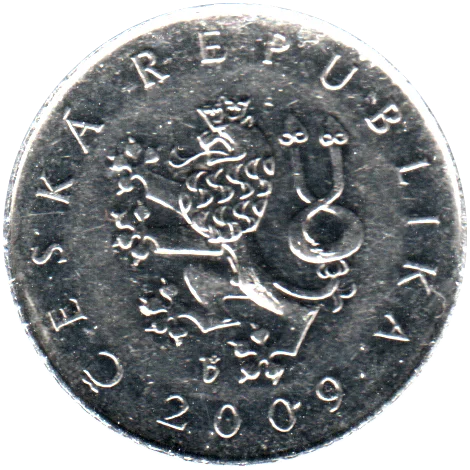 1 Koruna, 2009 Obverse