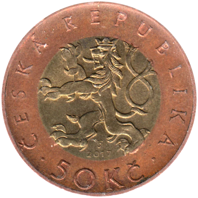 50 Korun, 2017 Obverse