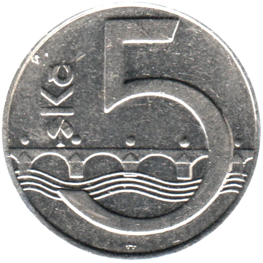 5 Korun, 1995 Reverse