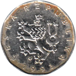 Preview 2 Korun, 1993 obverse