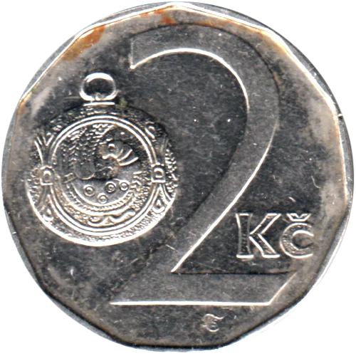 2 Korun, 1993 Reverse