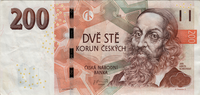 Preview 200 Korun, 2018 obverse