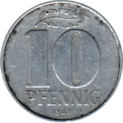 Preview 10 Pfennigs, 1967 reverse