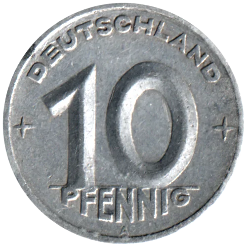 10 Pfennigs, 1950 Reverse