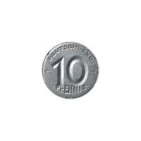 Preview 10 Pfennigs, 1950 reverse