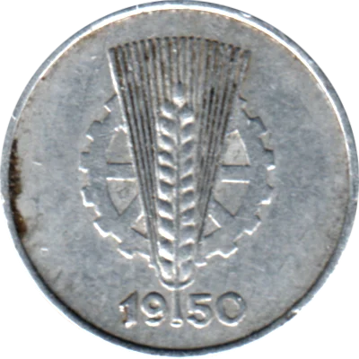 1 Pfennig, 1950 Obverse