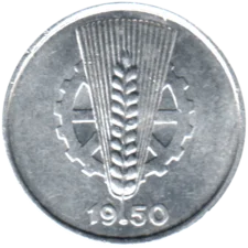 Preview 5 Pfennigs, 1950 obverse