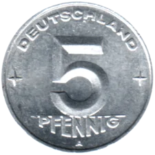 Preview 5 Pfennigs, 1950 reverse