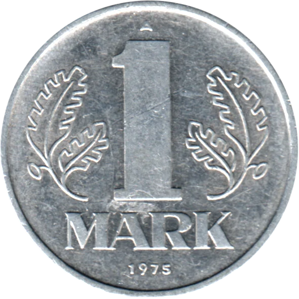 1 Mark, 1975 Reverse