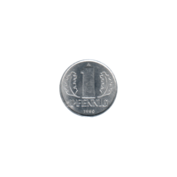Preview 1 Pfennig, 1980 reverse