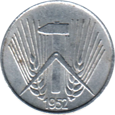 1 Pfennig, 1952 Obverse