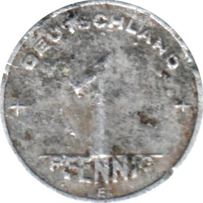 1 Pfennig, 1950 Reverse