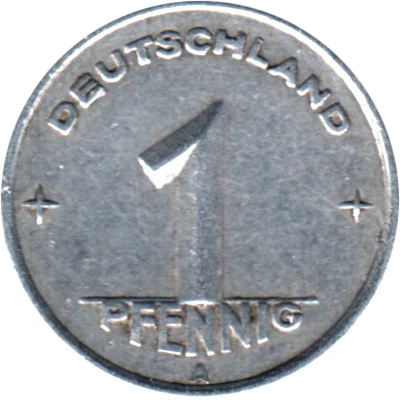 1 Pfennig, 1948 Reverse