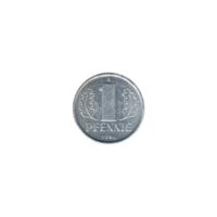 Preview 1 Pfennig, 1986 reverse