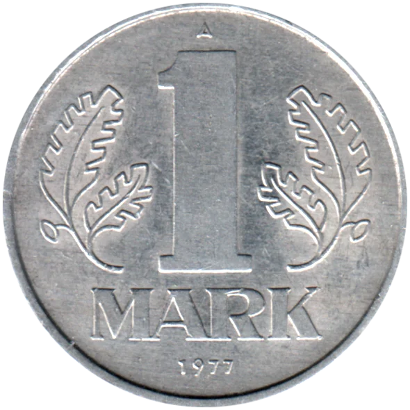 1 Mark, 1977 Reverse