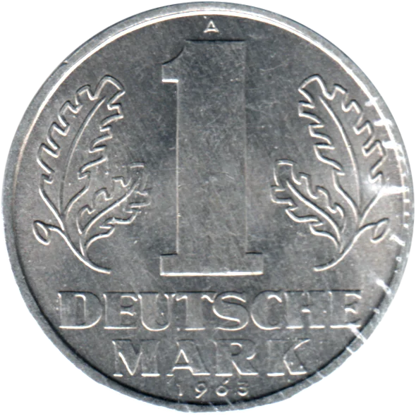 1 Mark, 1963 Reverse