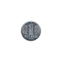 Preview 1 Pfennig, 1988 reverse