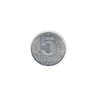 Preview 5 Pfennigs, 1968 reverse