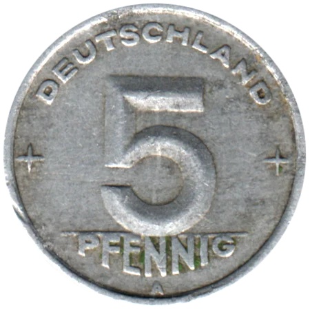 5 Pfennigs, 1948 Reverse