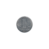 Preview 1 Pfennig, 1975 reverse