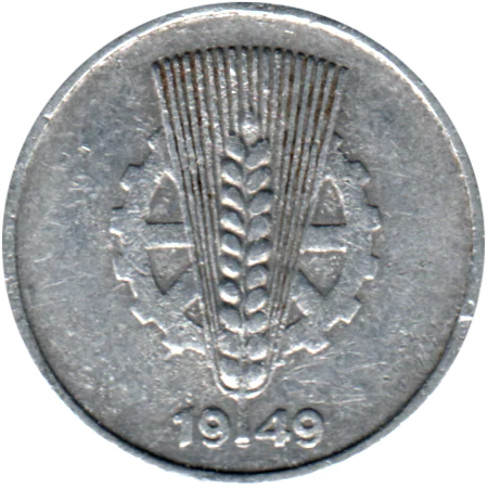 5 Pfennigs, 1949 Obverse