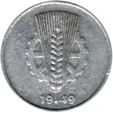 Preview 5 Pfennigs, 1949 obverse