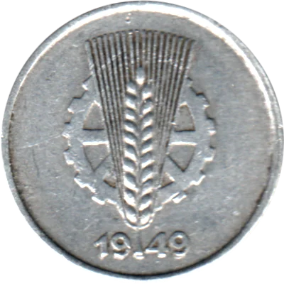 1 Pfennig, 1949 Obverse