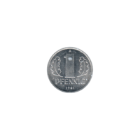 Preview 1 Pfennig, 1981 reverse