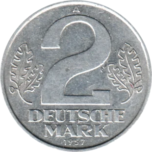 Preview 2 Marks, 1957 reverse