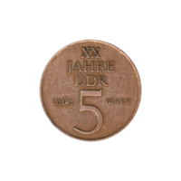 Preview 5 Marks, 1969 reverse