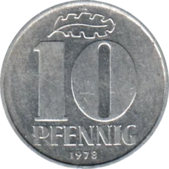 Preview 10 Pfennigs, 1978 reverse