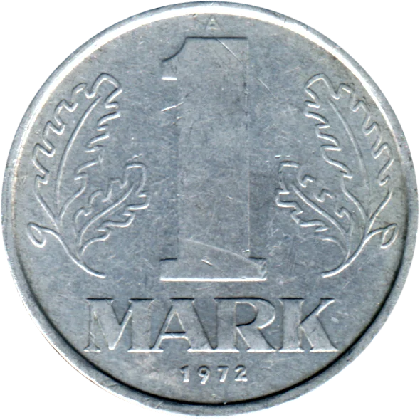 1 Mark, 1972 Reverse